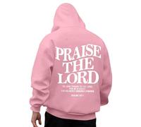 Generisch Veste à Capuche Homme Sweat à Capuche Manches Longues Décontracté avec Design Imprimé pour Quotidien Extérieure Randonnée Hiver Confortable Tissu Doux Aujourd'hui, Rose, XXL