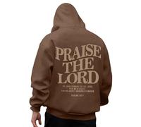 Generisch Veste à Capuche Homme Sweat à Capuche Manches Longues Décontracté avec Design Imprimé pour Quotidien Extérieure Randonnée Hiver Confortable Tissu Doux Aujourd'hui, marron, XXL