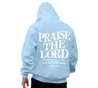 Generisch Veste à Capuche Homme Sweat à Capuche Manches Longues Décontracté avec Design Imprimé pour Quotidien Extérieure Randonnée Hiver Confortable Tissu Doux Aujourd'hui, bleu clair, XXL