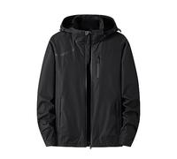 Generisch Veste bomber légère pour homme - Veste demi-saison pour homme - Imperméable - Respirante - Coupe-vent - Veste hybride - Couleur unie - Coupe droite - Veste confortable - Veste de loisirs,