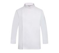 Generisch Veste de cuisine unisexe vêtements de cuisine pour hôtel avec manches longues et boutons rouges contrastés Veste de cuisine pour femmes et hommes chemises d'été à manches courtes pour hommes