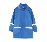 Generisch Veste de pluie coupe-vent avec boutons pour fille - Manteau de transition à manches longues pour les jours humides - Vêtement d'extérieur hydrofuge, bleu, 2 ans