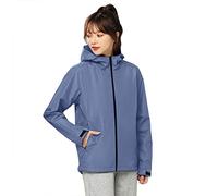 Generisch Veste de pluie fine à manches longues pour homme et femme - Veste de travail imperméable - Coupe-vent uni - Coupe-vent pour couple - Veste de pluie pour femme, gris, M