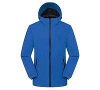 Generisch Veste de pluie légère pour femme - Grandes tailles - Veste softshell courte pour femme - Veste de randonnée - Veste de soleil - Veste d'automne - Veste de ski - Parka à capuche, bleu ciel