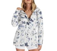 Generisch Veste de pluie pour femme - Imperméable - Pliable - Respirante - Fine - Veste de transition - Avec capuche - Veste légère pour femme - Veste de transition - Vélo - Veste de sport - Veste de