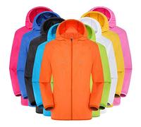 Generisch Veste de pluie pour femme - Veste de loisirs - Imperméable - Protection solaire - Coupe-vent - Ultra légère - Séchage rapide - Veste d'extérieur respirante fine, Noir - D, XL