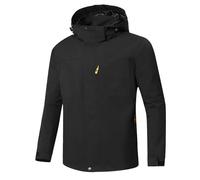Generisch Veste de pluie pour homme imperméable : veste de randonnée légère veste d'extérieur respirante veste de transition unie veste de survêtement avec fermeture éclair veste à capuche classique