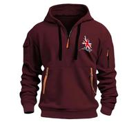 Generisch Veste de randonnée pour femme imperméable et respirante - Sweat-shirt à capuche avec fermeture éclair avec plusieurs poches - Veste fonctionnelle tendance - Veste de survêtement imprimée