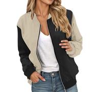 Generisch Veste de sport décontractée à manches longues et courtes pour homme avec coupe ample et fermeture éclair et design bloc de couleur pour les activités de plein air, le travail et la vie