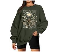 Generisch Veste de survêtement pour femme - Sweat à capuche pour femme - Poche kangourou - Fermeture éclair - Coupe droite - Pull avec col tube - Lettres - Impression graphique - Sweat à capuche pour