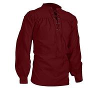 Generisch Veste de survêtement pour homme - Bandage à manches longues - Style gothique - Décontracté - Pour homme, Bordeaux, XXL
