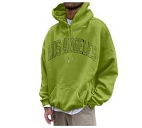 Generisch Veste de survêtement pour homme - Loisirs - Impression numérique 3D - Sweat à capuche à manches longues - Haut aujourd'hui, vert, XXL