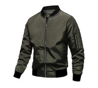 Generisch Veste demi-saison pour homme - Veste de sport fine - Veste softshell basique - Blouson sportif - Veste bomber décontractée - Veste d'été pour le sport et le quotidien, Vert armée., 3XL
