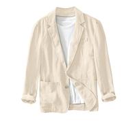 Generisch Veste d'été pour homme - Coupe droite - Moderne - Stretch - Veste de costume d'affaires - Mariage - Veste fine - Infroissable - Léger - Infroissable - Veste décontractée - Veste d'extérieur