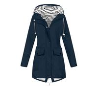 Generisch Veste d'hiver 3 en 1 pour femme - Automne et hiver - Coupe-vent - Combinaison d'escalade - Veste et coupe-vent, Marine, S