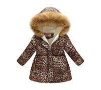 Generisch Veste d'hiver bébé 62 hiver épais chaud avec manteau coupe-vent veste d'extérieur Jack sac à dos enfant, marron, 10-11 ans