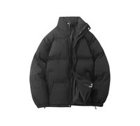 Generisch Veste d'hiver chaude pour femme - Avec col montant - Décontractée - Rembourrée - Coupe-vent - Confortable - Manches longues - Fermeture éclair - Sans capuche - Veste d'extérieur pour