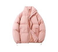 Generisch Veste d'hiver chaude pour femme - Doudoune d'hiver légère - Veste matelassée avec col montant - Manches longues - Poches - Fermeture éclair - Veste d'extérieur pour adolescentes et filles