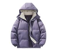 Generisch Veste d'hiver chaude pour femme - Doudoune d'hiver pour femme - Veste à capuche pour couple - Veste matelassée automne hiver - Manteau en duvet confortable - Veste décontractée épaisse