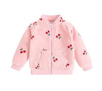 Generisch Veste d'hiver Duvet Femme Enfant Fille Hiver Manteau Coupe-vent Veste Vêtements d'extérieur chauds Prix littérature pour la jeunesse 12, Rose, 4-5 ans