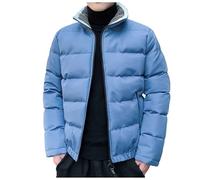 Generisch Veste d'hiver matelassée pour homme Duffle Coat Mode Manteau d'hiver Doudoune Hauts Garçon Vestes de transition Épais Trench Mode Veste de motard Veste polaire 2025 Veste en coton Veste de