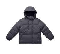 Generisch Veste d'hiver pour adolescentes et filles - Manteaux d'hiver avec capuche - Parka unie - Veste matelassée - Couleur unie - Doudoune avec poche poitrine - Vêtement d'extérieur court - Manteau