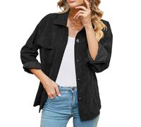 Generisch Veste d'hiver pour femme - Veste mi-saison pour femme - Gilet chaud d'hiver - Gilet court pour femme - Manteau sans manches, Noir , M