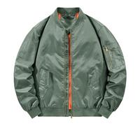 Generisch Veste d'hiver pour homme - Veste de loisirs - Veste blouson pour homme - Printemps et loisirs - Col montant - Air Force No.1 MA 1 - Veste de pilote, Gn2, XXL