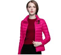 Generisch Veste en laine pour femme - Sans manteau d'hiver coupe-vent avec isolation recyclée - Manteau d'hiver court et étroit avec duvet de canard blanc chaud - Gants pour propriétaires de chien
