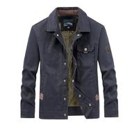 Generisch Veste en toile robuste pour homme de style militaire - Veste de combat classique pour la transition et les loisirs - Veste de travail en coton avec de nombreuses poches
