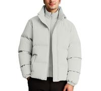 Generisch Veste matelassée épaisse d'hiver en deux pièces pour un look décontracté au quotidien. et isolée pour plus de confort et de style par temps froid., Blanc., XXL