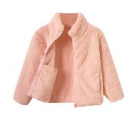 Generisch Veste polaire avec fermeture éclair intégrale pour filles et tout-petits, Rose, 11-13 ans