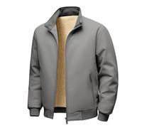 Generisch Veste polaire épaisse et chaude pour homme - Fermeture éclair intégrale - Col haut - Bloc de couleurs - Manches longues - Coupe-vent - Doux et confortable - Fine - Veste de travail - Veste