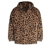 Generisch Veste polaire pour homme - Sweat à capuche en polaire - Veste d'hiver doublée - Veste d'hiver décontractée - Veste d'extérieur avec capuche - Parka d'extérieur, marron, S