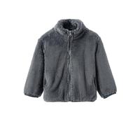 Generisch Veste polaire réversible 2026 pour fille, doublée, avec fermeture éclair, manteau d'hiver pour tout-petits, vêtements d'extérieur doux et chauds par temps froid, gris, 10-11 ans