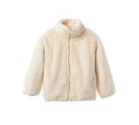 Generisch Veste polaire réversible 2026 pour fille, doublée, avec fermeture éclair, manteau d'hiver pour tout-petits, vêtements d'extérieur doux et chauds par temps froid, Blanc., 8-9 ans