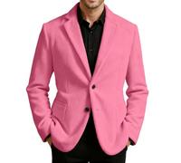 Generisch Veste pour homme - Sportive - Moderne - Stretch - Blazer - Veste de loisirs - Veste de costume d'affaires - Tempérament élégant - Veste en velours côtelé à revers - Manteau tendance avec