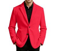 Generisch Veste pour homme - Sportive - Moderne - Stretch - Blazer - Veste de loisirs - Veste de costume d'affaires - Tempérament élégant - Veste en velours côtelé à revers - Manteau tendance avec