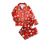 Generisch Vêtement de nuit doux et confortable à manches longues pour des nuits confortables et des vacances détendues, rouge, S