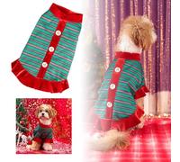 Generisch Vêtements de Noël festifs pour animaux de compagnie comme costume à deux pattes avec un design en fourrure confortable pour les fêtes conviviales, les occasions festives chez votre compagnon