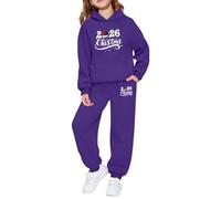 Generisch Vêtements de Noël pour garçons et filles, 2 pièces, et My First Christmas Outfit Baby Santa Reh Costume Pull de Noël pour enfants, Violet foncé., 2-3 ans