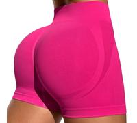 Generisch Vêtements Femmes Été Sexy Sans Couture Cuissard Cycliste pour Femme Taille Haute pour Entraînement Yoga Gym Leggings Fluo L, Rose, M