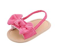 Generisch Vêtements pour bébé Bowknot Kids Barefoot The Toddler Girl Fond Antidérapant 018M Sandales Prewalker First Baby Sandales, Rose, 0-6 mois