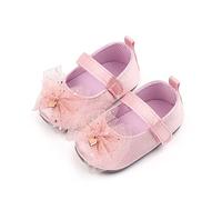 Generisch Vêtements pour bébé fille Chaussures simples en maille Bowknot Premières chaussures pour enfant Sandales de princesse, Rose, 19 EU