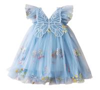 Generisch Vêtements pour bébé fille - Vêtements pour bébé - Papillon - Ailes - Dentelle - Décontracté - Manches courtes - Pantalon - Ensemble pour femme, BU1, 6-12 mois