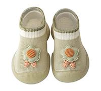 Generisch Vêtements pour bébé tout-petit-enfant, nourrisson, nouveau-né, garçon, fille, premier - mignon, dessin animé, antidérapant, chaussettes, chaussures de crèche, baskets de prémarche, vert, 22