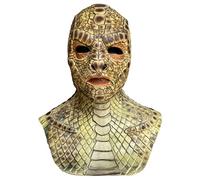 Generisch Viper Masque d'horreur en latex pour cosplay Produit d'Halloween Serpent Monstre Dieu Fantôme Cosplay Masque pour Halloween Carnaval Accessoires de fête