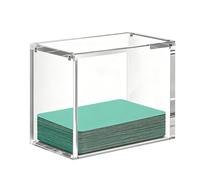Generisch Vitrine transparente en acrylique - 7,87 pouces - Étui de protection - Magnétique - Protection UV - Organiseur pour cartes, parfum, loisirs, rēgal, musée, maison, chambre à coucher, salon