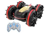 Generisch Voiture télécommandée 2026 - Véhicule radiocommandé - Double véhicule léger - Grand véhicule tout-terrain oscillant (rouge, 16 x 15 x 8 cm)