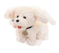 Generisch Walking Dog Chiot électronique qui aboie et chantant - Chien en peluche qui parle à la queue - Pour enfants, jeux interactifs, vacances, anniversaires, Noël